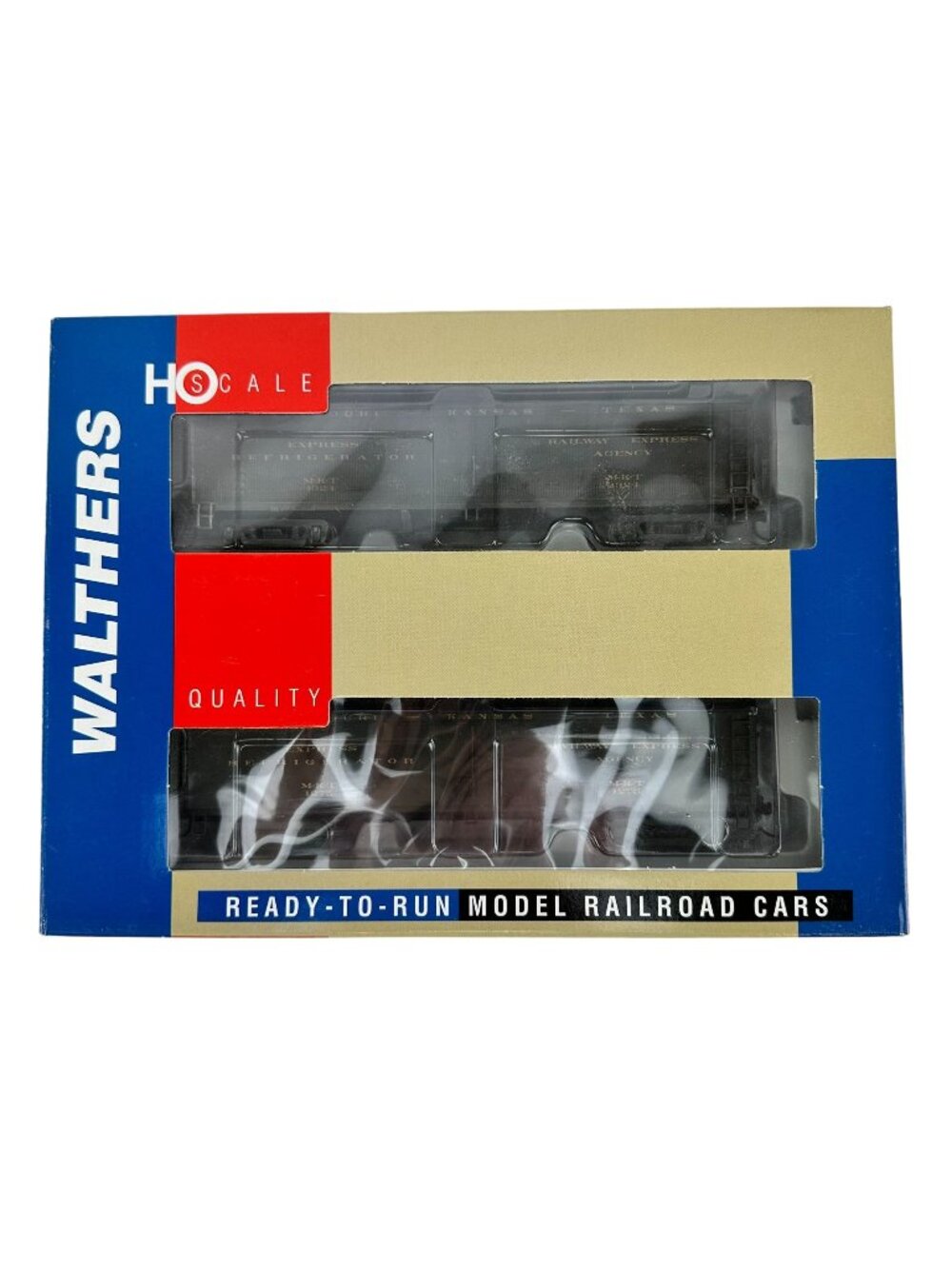 Walthers HO GACX Wood Reefer (2 Pack) with GSC Truck Missouri Kansas Texas